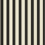 Quilting Treasures - Simply Gorjuss - Stripe in Black / Ecru