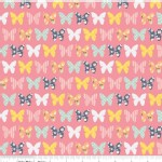 Riley Blake Designs - A Beautiful Thing - Beautiful Butterfly Pink in Navy