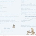 Riley Blake Designs - Bunnies and Cream - Recipes in Blue