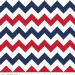 Riley Blake Designs - Chevron - Medium in Patriotic