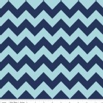 Riley Blake Designs - Chevron - Medium Tonal in Navy Blue
