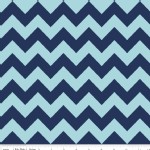 Riley Blake Designs - Chevron - Medium Tonal in Navy Blue