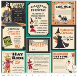 Riley Blake Designs - Halloween - Treat Cards Main in Teal