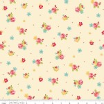 Riley Blake Designs - Hello Gorgeous - Flower Toss in Cream