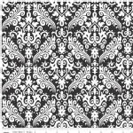 Riley Blake Designs - Hollywood - Sparkle Damask in Black