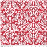 Riley Blake Designs - Hollywood - Sparkle Damask in Red