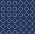 Riley Blake Designs - Hollywood - Sparkle Quartrefoil in Navy