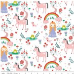 Riley Blake Designs - Kids - Princess Dreams - Princess Main in White