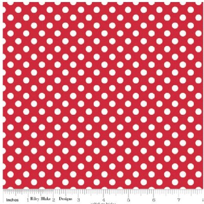 Riley Blake Designs - Knit Basics - Dots in Red