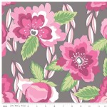 Riley Blake Designs - Knit Prints - Blossoms in Gray