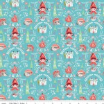 Riley Blake Designs - Little Red In the Woods - Damask in Teal