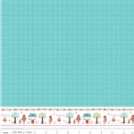 Riley Blake Designs - Little Red Riding Hood - Border in Aqua