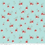 Riley Blake Designs - Little Red Riding Hood - Mushrooms in Aqua