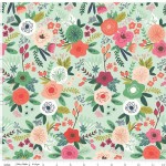 Riley Blake Designs - On Trend - Main Floral in Mint