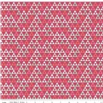 Riley Blake Designs - On Trend - Triangle in Raspberry Metallic