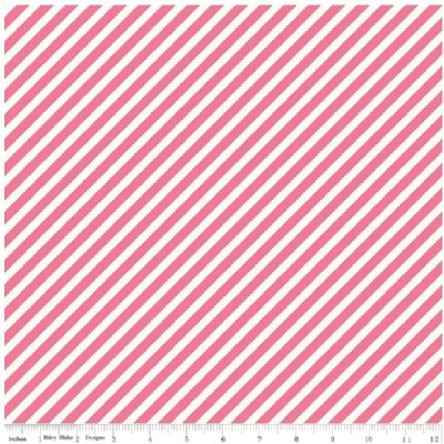 Riley Blake Designs - On Trend - Stripe in Raspberry