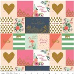 Riley Blake Designs - On Trend - Notecards in Multi Metallic