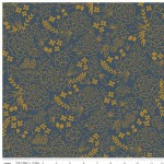 Riley Blake Designs - On Trend - Floral Imprint in Navy Metallic