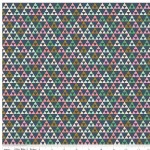 Riley Blake Designs - On Trend - Triangle in Navy Metallic
