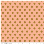 Riley Blake Designs - On Trend - Dot in Coral Metallic