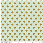 Riley Blake Designs - On Trend - Dot in Mint Metallic