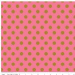 Riley Blake Designs - On Trend - Dot in Raspberry Metallic