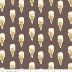 Riley Blake Designs - Paris and Company - Ice Cream in Brown