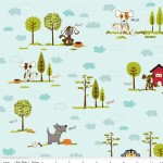 Riley Blake Designs - Puppy Park - Main in Blue