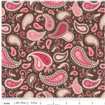 Riley Blake Designs - Round Up - Paisley in Brown