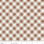 Riley Blake Designs - Sew Cherry - Gingham in Brown