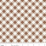 Riley Blake Designs - Sew Cherry - Gingham in Brown