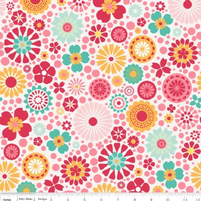 Riley Blake Designs - So Happy Together - Main Floral in Pink