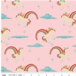 Riley Blake Designs - Unicorns and Rainbows - Unicorn Main in Pink