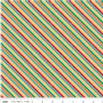 Riley Blake Designs - Unicorns and Rainbows - Unicorn Stripe in Multi