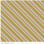 Riley Blake Designs - Unicorns and Rainbows - Unicorn Stripe in Pink