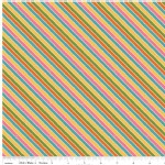 Riley Blake Designs - Unicorns and Rainbows - Unicorn Stripe in Pink