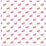 Riley Blake Designs - Wonderland - Rabbit in Pink