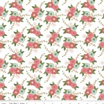 Riley Blake Designs - Wonderland - Floral in White Metallic