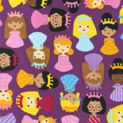 Robert Kaufman Fabrics - Girl Friends - Princesses in Jewel
