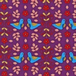 Robert Kaufman Fabrics - Little Kukla - Partridge Love in BRIGHT