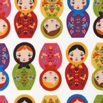 Robert Kaufman Fabrics - Little Kukla - Dolls in BRIGHT 