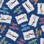 Robert Kaufman Fabrics - RK Kids - Diary of a Wimpy Kid in Navy