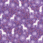 Timeless Treasures - Novelty - Pretty Unicorns in Lilac