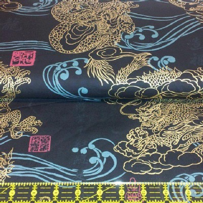 Trans Pacific Textiles - TPT - Year of Dragon in Black