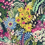 Windham Fabrics - Butterfly Dance - Florals in Navy