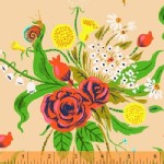 Windham Fabrics - Sleeping Porch - Wild Flowers in Dark Blush